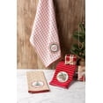 thumbnail image 4 of KKFEN-Holiday Kitchen Towels Embroidered Dish Towel Set, 18x28, Noel, 3 Piece, 4 of 4