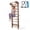 Walnut, variant on Swedish Ladder Wall Gym, Wall‑Mounted Wooden Stall Bars for Home Gym