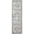 thumbnail image 2 of nuLOOM Serena Machine Washable Distressed Traditional Runner Rug, 2' 6" x 8', Grey, 2 of 2