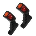 thumbnail image 1 of luces de posición laterales de 12 V-24 V y 9 LED para camión, remolque, caravana, iluminación de 3 colores, indicador de coche, negro y rojo, 1 of 5