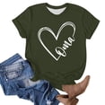 thumbnail image 4 of Tops Cortos para Mujeres Retro Impreso Cuello Redondo Manga Corta, Camiseta Casual para Uso Diario Y de Fiesta, 4 of 4