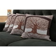thumbnail image 5 of Ambesonne Mandala Throw Pillow Cover 4 Pack, Sketchy Modern Waves, 18", Maroon Brown, 5 of 5