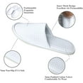 thumbnail image 6 of Casewin 10 Pairs Non Slip Disposable Hotel Slippers,Spa Slippers for Men and Women - Hotel Slippers - Breathable Soft Cotton House Guest Slippers - Non Slip(White), 6 of 7