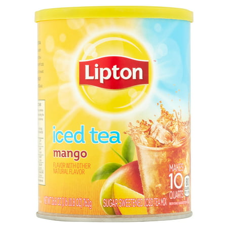 Lipton Mango Sweetened Iced Tea Mix, 10 qt