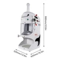 thumbnail image 5 of Loyalheartdy 350W Electric Ice Shaver Commerial Automatic Ice Crusher Low Noise Snow Cone Ice Slush Making Machine, 5 of 12
