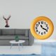 thumbnail image 2 of Figura de cabeza de ciervo,Adorno de cabeza de ciervo,estatua de animal decorativa,Figura de cabeza de ciervo para decoración de mesa creativa,Reloj de pared,Reloj de pared redondo moderno y, 2 of 8