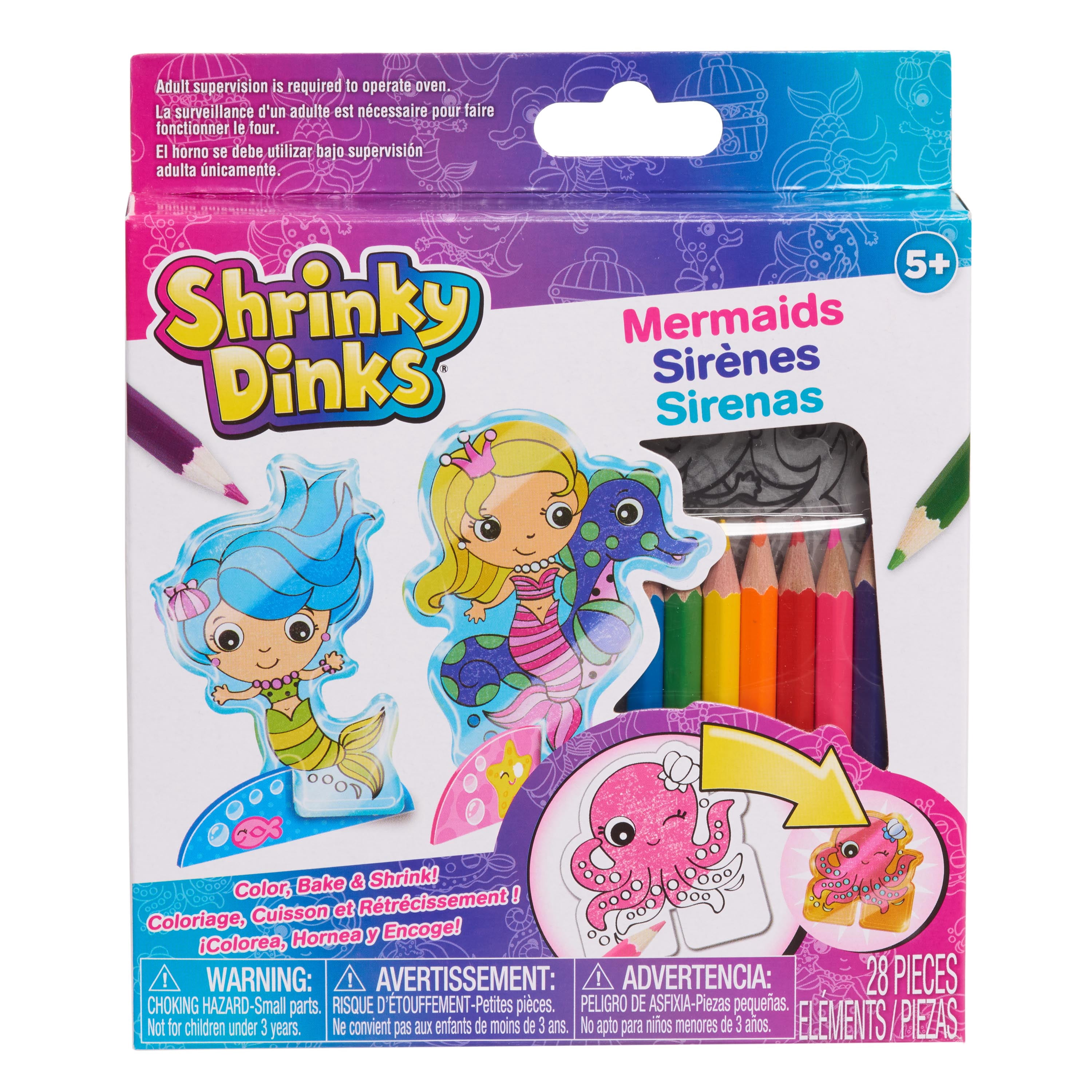 Shrinky Dinks Mermaid Activity Kit, 12 Pack