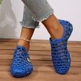 thumbnail image 5 of Hopeusnice Sandals for Women Flat Heel Breathable Trendy Eva Summer And Fall Shoes Non-Slip Women's Sandals Soft Closed-Toe Sandals Almond Toe Shoes for Beach Almond Toe Outdoor Shoes Blue 39, 5 of 9
