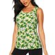 thumbnail image 1 of Fotbe Cartoon Frogs Blusas Sin Mangas para Mujer – Estilo Casual, Corte Suelto, Slim-Fit, Cuello Redondo Deportivo, Tops de Verano para Gimnasio y Yoga-Large, 1 of 7