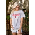thumbnail image 4 of Mermaid Off Duty Cute Beach Day Vacay Women's Graphic T Shirt Tees Brisco Brands M, 4 of 5