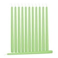 Hyoola, 10" Hunter Green Taper Candles Dripless Tapers (12 Pack
