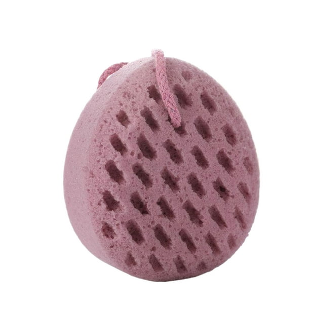 Yuarrent La bola de baño suave con orificios transpirables proporciona una limpieza profunda de la piel y proporciona una comodidad excelente. Juegos de accesorios de baño color taro