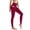 A1 Wine, variant on Outfmvch Women's High Waist Workout Leggings Slim Move Cellulite Leggings for Women No Front Seam Tummy Control Yoga Pants Yoga Pants Women 3d Compression Yoga Pants A1 Black S-2XL
