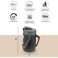 thumbnail image 2 of Pinnacle Thermoware Insulated Water Jug with Spout 85 Oz Large Water Bottle with Easy to Carry Handle - Black, 2 of 10