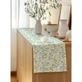 thumbnail image 5 of Table Runner 120 Inches Long for Kitchen Dining, Yellow Spring Floral Dresser Scarf Farmhouse, Dining Table Decorations for Wedding/Parties, Flowers Leaves Pastoral Botanical 13 x 120 In, 5 of 8