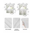thumbnail image 5 of Spring Floral Swag Curtains for Living Room/Bedroom Windows, Pastoral Flower Summer Botanical Watercolor Kitchen Curtains and Valances Set 36 Inch Length, Light Filtering Swags Valance Curtain Panels, 5 of 5