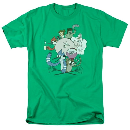 Regular Show Regular Cast Mens Short Sleeve Shirt