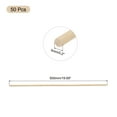 thumbnail image 2 of 50Pcs Round Wood Sticks 1/5x20" Dowel Rod Unfinished Hardwood Stick Craft for DIY Crafts, 2 of 6