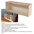 thumbnail image 1 of Paint Brush Holder 67 Holes Wall Mountable Detachable Wooden Paint Brush Stand for Pencils Makeup Brushes, 1 of 3