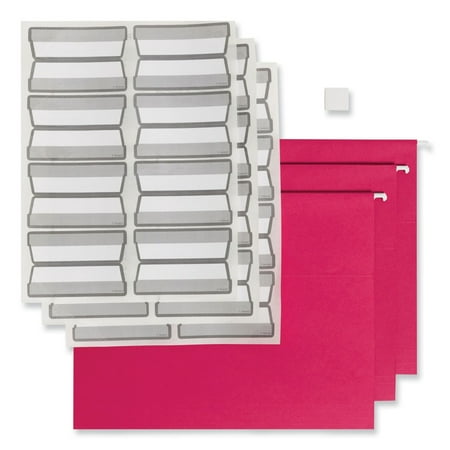 Smead 64197 1/3-Cut Colored Hanging File Folders with ProTab Kit – Red/Letter Size (1-Kit) Smead 64197 1/3-Cut Colored Hanging File Folders with ProTab Kit – Red/Letter Size (1-Kit)