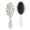 White-366, variant on Lemon Hair Brush, Summer Lemon Lover Detangling Paddle Brush, Vintage Floral Pattern, Bright Yellow Fruit Design, Soft Bristle Brush