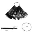 thumbnail image 5 of Nail Swatch Sticks Kit,4 Set of 160 Pieces Black Nail Swatch Sticks with Ring, False Nail Sample Sticks,Professional Nail Art Polish Practice Display Tips for Nail Salon and Home Practice, 5 of 5