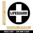 thumbnail image 2 of Lifeguard Cross in Circle Self-Inking Rubber Stamp Ink Stamper - Black Ink - Mini 1/2 Inch, 2 of 7