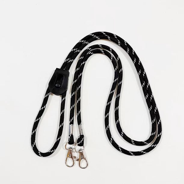 2 correas para guantes de esquí, correas para guantes de invierno, portátiles para actividades invernales, cordón de sujeción, conector ajustable. Negro 150cm