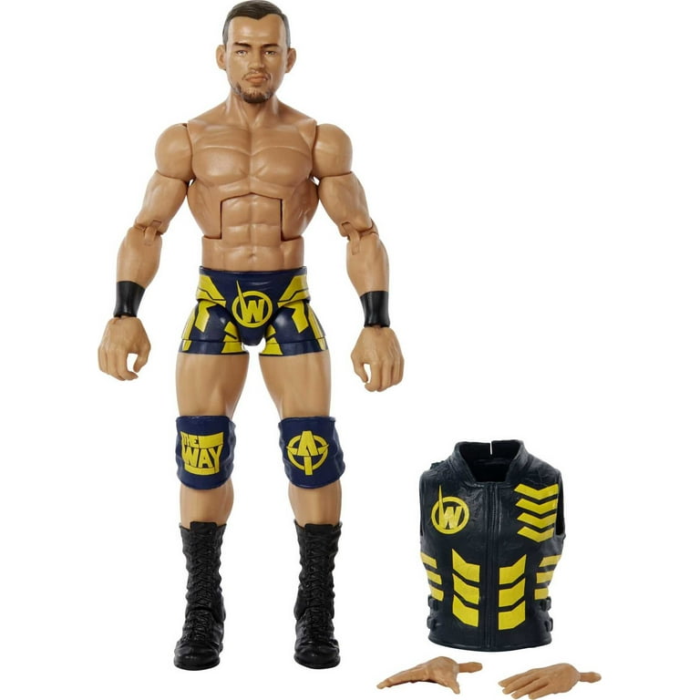 WWE Austin Theory Elite Collection Action Figure with Themed Accessories 