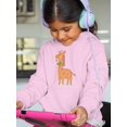thumbnail image 2 of Giraffe With Tie Hoodie Juniors -Image by Shutterstock,  x-Large, 2 of 4