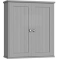 thumbnail image 6 of Walsunny Bathroom Medicine Cabinet Wall Mount with 2 Doors and 2 Shelves, Small Bathroom Cabinet Wooden Storage Cabinet Over Toilet Restroom Laundry Room Kitchen, Grey, 6 of 15