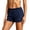 Navy, variant on Women's Underwear Shorts Stretch Boxer Briefs Breathable Cotton Summer Running Active Dance Gym Yoga Elastic Waist Hot Pants Blue#03 XL