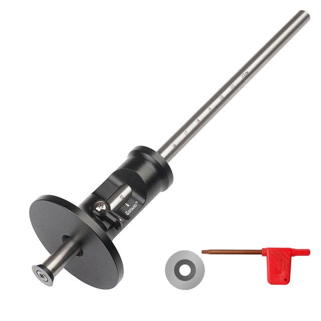 Ganwei Jauge de Marquage de Roue 0-120 mm Marquage pour Travail du Bois Graveur en Alliage d'Aluminium Outils de Marquage du Bois Graveur en Bois