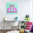 thumbnail image 3 of Stupell Industries Mid-Century Mirrored Purple Cats Canvas Art, 30 x 30, by Katie Conley, 3 of 7