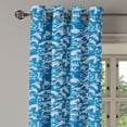 thumbnail image 3 of Ambesonne Grommet Curtain, , 50"x63", Sea Blue and Pale Ceil Blue, 3 of 5