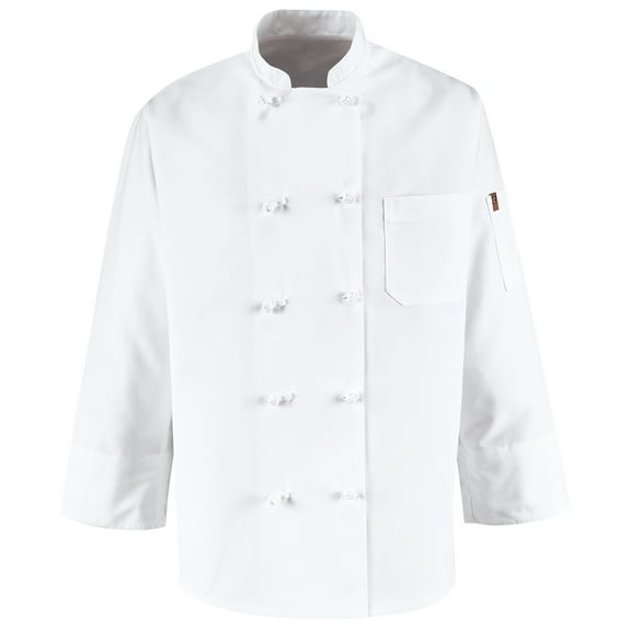 Red Kap Eight Knot Button Chef Coat