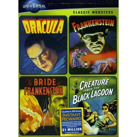 Classic Monsters: Dracula (1931) / Frankenstein / The Bride Of Frankenstein / Creature From The Black Lagoon (Full Frame)