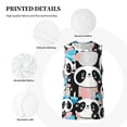 Adobk Panda Cute Pink Hearts Print Basketball Jerseys Sports Fans