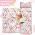 thumbnail image 4 of Pink Baseballs with Bows Pattern Toddler Nap Mats for Kids Preschool,Sleeping Mat Bag or Kids,Toddler Sleeping Bag,Toddler Nap Mat or Daycare, 4 of 6
