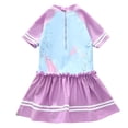 thumbnail image 4 of 2-4 T Swimsuits For Teens Girls Short Sleeve Dress Style Swimsuit For Toddlers Children And Adults Sun Hot Weather Swimwear, 4 of 5