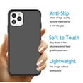 thumbnail image 4 of Cell Phone Cases For 6.5" iPhone 11 Pro Max, Njjex Liquid Silicone Gel Rubber Shockproof Case Ultra Thin Fit iPhone 11 Pro Max Case Slim Matte Surface Cover For Apple iPhone 11 Pro Max 2019 -Black, 4 of 9