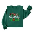 thumbnail image 3 of Merry Christmas Sweatshirts Womens Crewneck Christmas Printed Shirts Loose Long Sleeve Blouses Casual Xmas Sweatshirt Holiday Party Pullover Sweater Tops M, 3 of 8