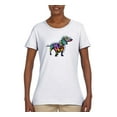 thumbnail image 2 of Colorful Dachshund Is My Spirit Animal Lover Womens Graphic T-Shirt, White, 2XL, 2 of 3