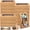 Brown, variant on 60 Pcs Cookie Boxes with Window 7x4.3x1.5 Inch Bakery Treat Box Kraft Paper Cupcake Container with Tag Rope for Dessert Candy Donut Muffin Wedding Baby Shower(White)