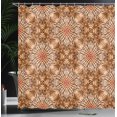 thumbnail image 4 of Ambesonne Brown Shower Curtain, Abstract Tie Dye Effect, 69"Wx70"L, Brown Orange, 4 of 5