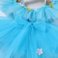 thumbnail image 3 of IBTOM CASTLE Toddler Baby Girls Birthday Party Dress Butterfly Embroidery Princess Tulle Tutu Wedding Pageant Evening Prom Ball Gown 5-6 Years Blue Flower, 3 of 8