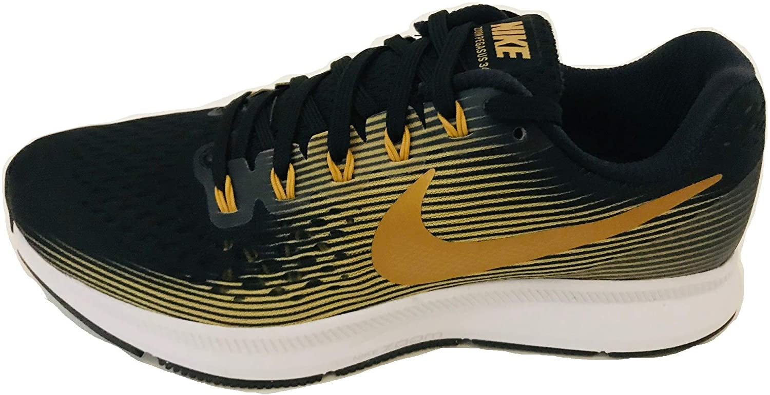 black and gold womens running shoes