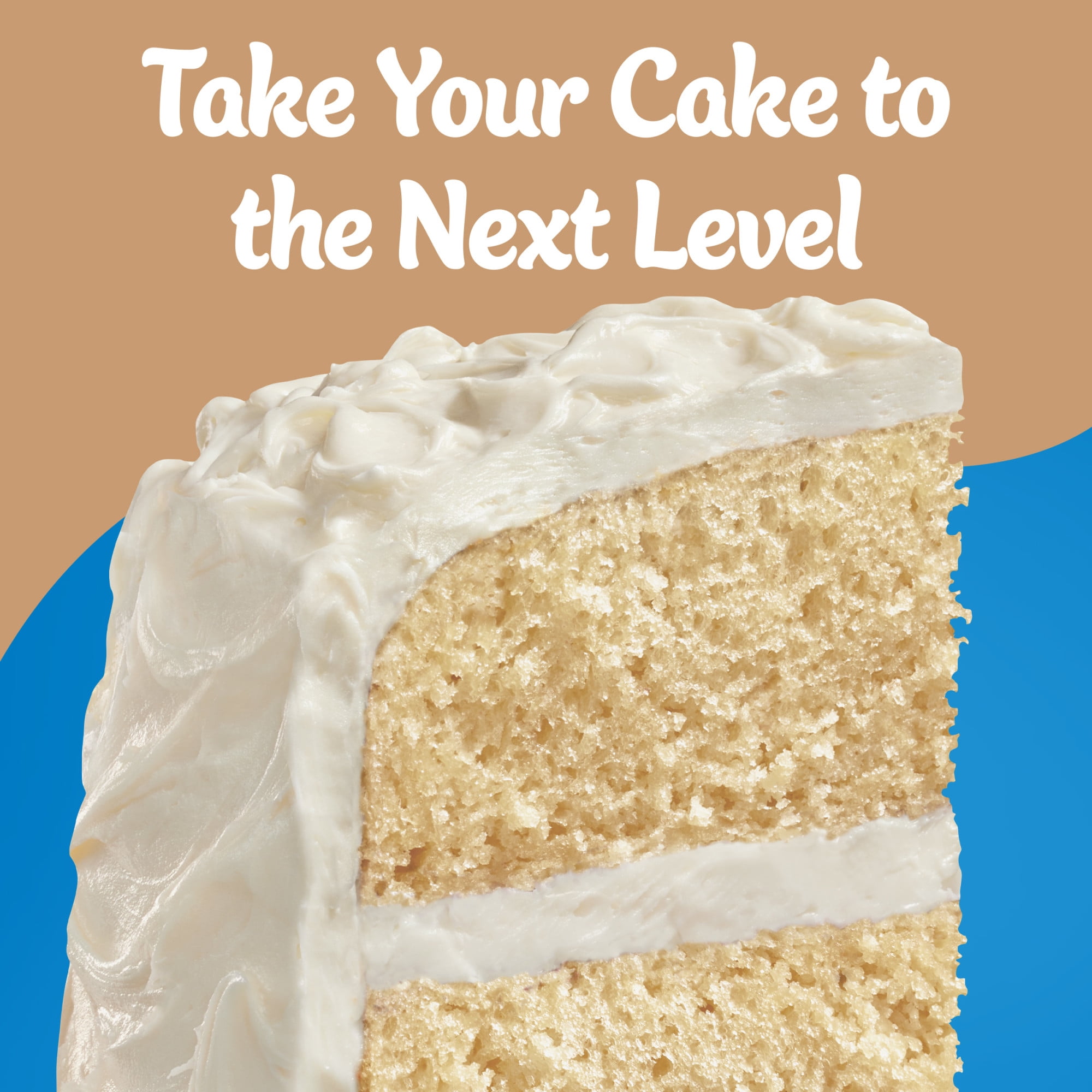 (2 pack) Pillsbury Moist Supreme Creamy Almond Cake Mix, 15.25 oz Box