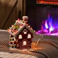 thumbnail image 3 of Costway Ceramic Village House Hand-Painted Decor Christmas w/ 44 Multicolored Lights, 3 of 10