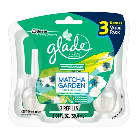 Glade Gld Oil Matcha Garden Green Tea 3ct